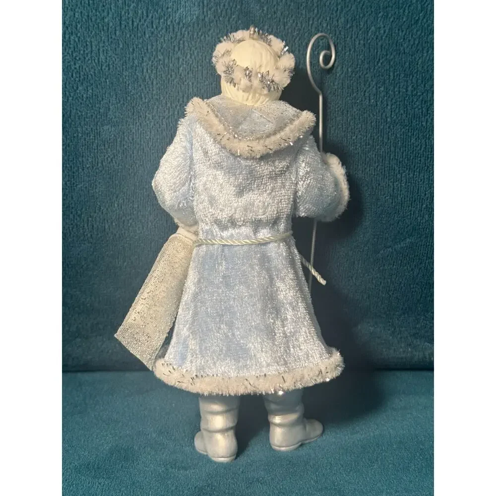 Hallmark 2012 Father Christmas w/Staff White Silver Fur Star 9th Series - No box